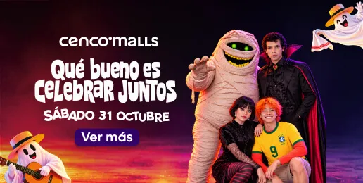 Celebración de Halloween en Cenco La Molina el sábado 31 de octubre, con desfile, reparto de dulces, show de Hotel Transilvania y presentación de música criolla.