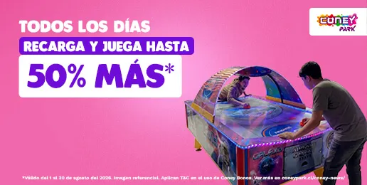 coney park descuento en juegos