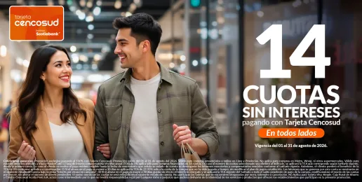Tarjeta cencosud - cuotas sin intereses